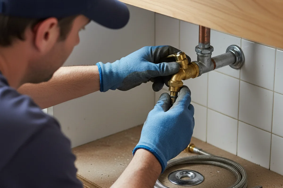 Shutoff valve and fitting work during Faucet and Fixture Repair in Orland Park